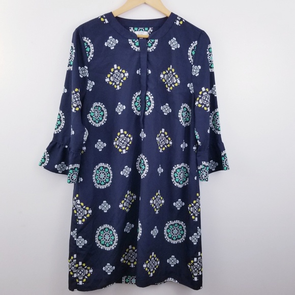 Crown & Ivy Navy Blue Shift Blouse - Picture 1 of 4
